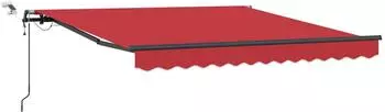 vidaXL Markisenstoff rot 300x250cm Polyester (3330148)