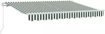 vidaXL Einziehbare Markise gr&uuml;n 350x200cm (3329759)