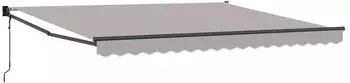 vidaXL Elektrische Ausziehmarkise hellgrau 400x300cm (3330650)
