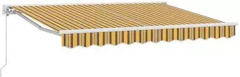 vidaXL Markisenrahmen gelb und grau 250x200cm