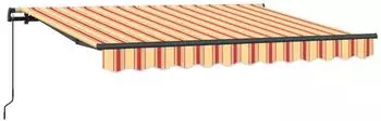 vidaXL Einziehbare Markise gelb/orange 250x200cm Stoff (3329400)