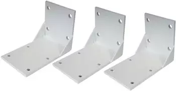 Heute Wohnen Deckenadapter für Kassetten-Markise T124, weiß, 3er-Set (T124)