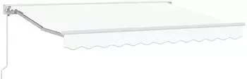 vidaXL Markisenrahmen wei&szlig; 300x200cm Polyester PU-Beschichtung