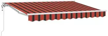 vidaXL Markisenrahmen orange und schwarz 250x200cm