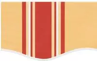 vidaXL Markisenvolant Gelb und Orange Gestreift 4 m