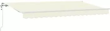vidaXL Einziehbare Markise cremefarben 350x200cm (3329629)