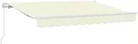 vidaXL Einziehbare Markise Creme 300 x 200 cm Stoff