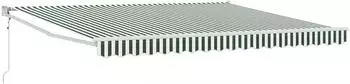vidaXL Markise grün 400x300cm, Polyester und Metall (3330728)