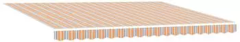 vidaXL Ausziehbare Markise mehrfarbig 450x300cm (3330931)