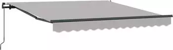vidaXL Ausziehbare Markise hellgrau 300x250cm (3330091)