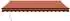 vidaXL Einziehbare Markise 4,5x3m orange/braun, Stoff und Aluminium (3154469)