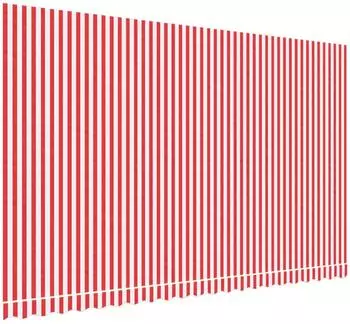 vidaXL Markisenbespannung rot-wei&szlig; gestreift 5x3m (367720)