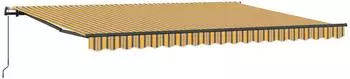 vidaXL Ausziehbare Markise mehrfarbig 450x350cm (3331117)