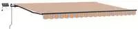 vidaXL Ausziehbare Markise Mehrfarbig 400 x 350 cm Stoff und Aluminium
