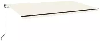 vidaXL Automatische Markise mit LED & Windsensor 600x350cm, creme