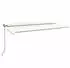 vidaXL Automatische Markise mit LED & Windsensor 600x350cm, creme
