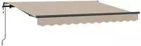 vidaXL Einziehbare Markise Beige 250 x 200 cm Stoff