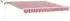 vidaXL Einziehbare Markise rot und weiß 350x250cm (3330270)