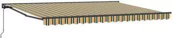vidaXL Markisenrahmen gr&uuml;n und gelb 450x300cm (3331065)
