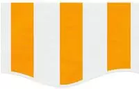vidaXL Markisenvolant Gelb und Wei&szlig; Gestreift 280x20 cm