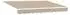 vidaXL Markisenrahmen beige 250x200cm Polyester mit PU-Beschichtung
