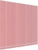 vidaXL Ersatzstoff f&uuml;r Markise Rot und Wei&szlig; 380x345 cm Polyester