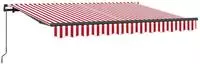 Ausziehbare Markise Rot 250 X 200 Cm Stoff Vidaxl