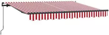 vidaXL Einziehbare Markise rot 250x200cm Stoff (3329406)