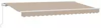vidaXL Ausziehbare Markise Beige 400 x 200 cm Stoff