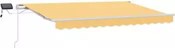 vidaXL Ausziehbare Markise sand 450x300cm Stoff und Aluminium (3426175)
