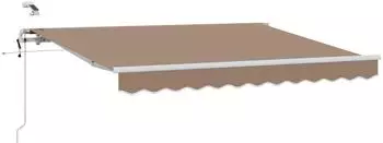 vidaXL Markisenstoff Taupe 500x300cm Polyester (3426332)
