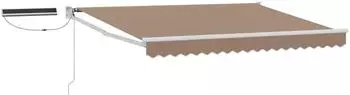 vidaXL Elektrische Einziehmarkise taupe 3,5x2,5m