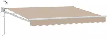 vidaXL Elektrische Ausziehmarkise beige 3,5x2,5m (3419620)