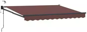 vidaXL Elektrische ausziehbare Markise braun 3,5x2m (3419727)