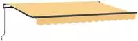 vidaXL Ausziehbare Markise Sand 2,5 x 2 m Stoff