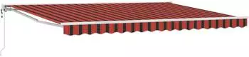 vidaXL Elektrische ausziehbare Markise orange, schwarz und gelb (3421032)