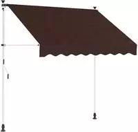 vidaXL Manuell einziehbare Markise Braun 100 cm