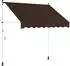 vidaXL Manuell einziehbare Markise braun 100cm (42037044)