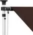 vidaXL Manuell einziehbare Markise braun 100cm (42037044)