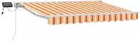 vidaXL Manueller Markisenrahmen mit LEDs 3 x 2,5 m