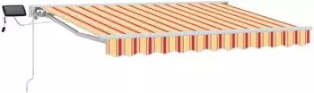 vidaXL Manueller Markisenrahmen mit LEDs 3x2,5m (3420580)