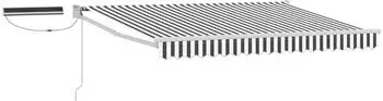 vidaXL Elektrische Markise anthrazit/wei&szlig; 3x2,5m (3419937)