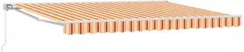 vidaXL Manuell einziehbare Markise gelb/orange 4,5&times;3m (3420295)