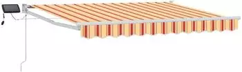 vidaXL Manuelle Gelenkarmmarkise mit LEDs, mehrfarbig, 3,5x2,5m (3419273)