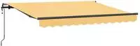 vidaXL Ausziehbare Markise Sand 450 x 350 cm Stoff und Aluminium