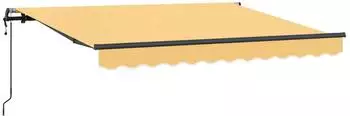 vidaXL Ausziehbare Markise sand 450x350cm Stoff und Aluminium (3426286)