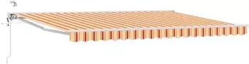 vidaXL Elektrische Markise gelb, orange und wei&szlig; 4&times;3,5m (3421378)