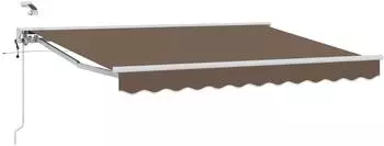 vidaXL Elektrische Ausziehmarkise taupe 3,5x2,5m (3426014)