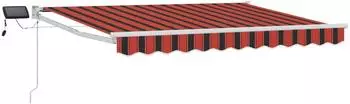 vidaXL Manuelle Gelenkarmmarkise mit LEDs 3,5x2m (3419212)