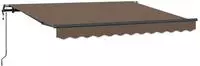 vidaXL Ausziehbare Markise Taupe 400 x 300 cm Stoff und Aluminium
